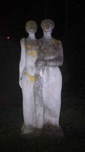 Statue Of Two Woman