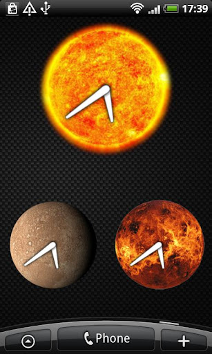 Planets Clock Widget