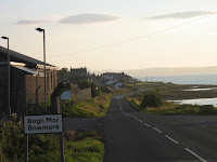 Bowmore by night och stavat p� Gaelic