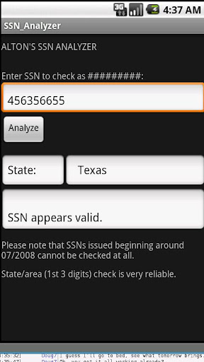 Alton's SSN Analyzer