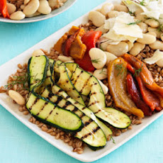 Toasted Farro With Roasted Vegetables and Fennel