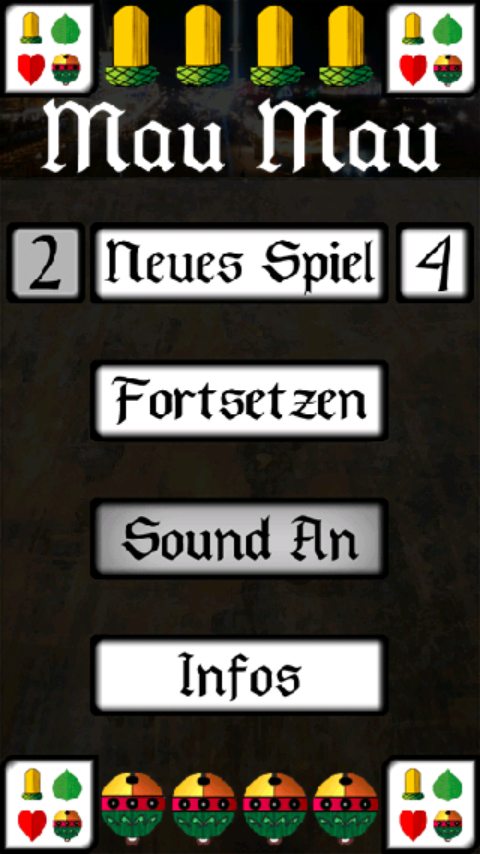 Android application Mau Mau-Kartenspiel werbefrei screenshort