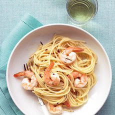 Pasta with Rosemary Shrimp Scampi