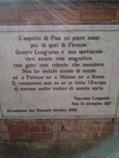 Leopardi - Ode A Pisa