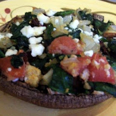 Greek Stuffed Portabella Mushrooms