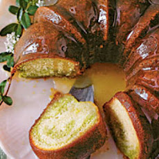 Green Tea-Honeysuckle Cake