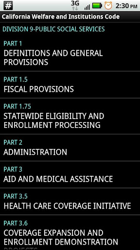 【免費書籍App】CA Welfare & Institutions Code-APP點子