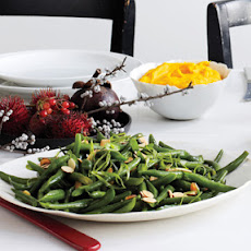 Green Beans with Miso and Almonds
