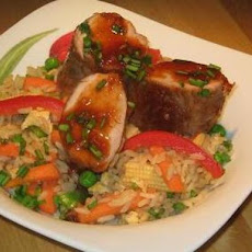 Hoisin and Bourbon-Glazed Pork Tenderloin