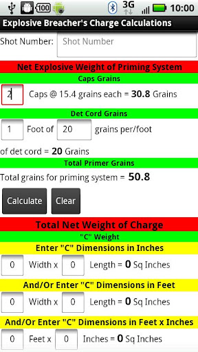 Explosive Breaching Calculator