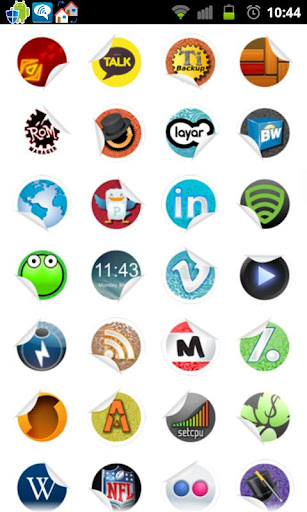 Sticker Icons Folder Organizer