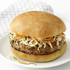 Jerk Turkey Burgers with Mango Slaw