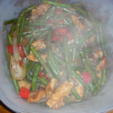 Garlic Chicken Breast With String Beans