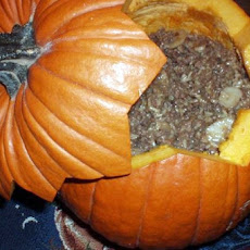 Dinner in a pumpkin