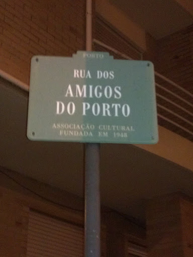Placa De Rua Dos Amigos do Porto