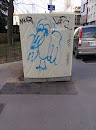 Blue Bird Graffiti