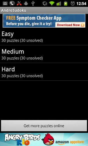 sudoku for android screenshot