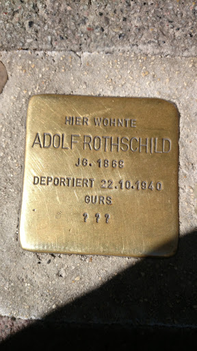 Stolperstein Adolf Rothschild 