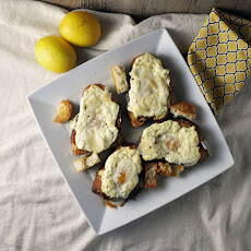 Egg-In-A-Hole Lemon Ricotta Toasts