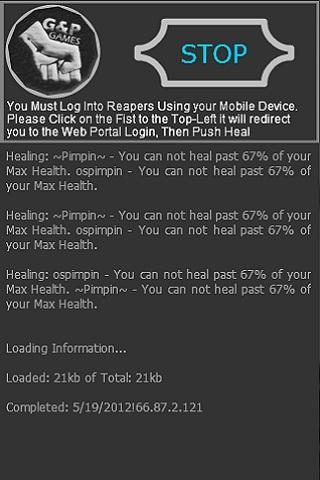 Reapers Health Tool