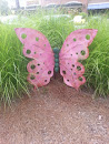 Pink Butterfly Sculpture