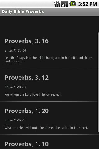Daily Proverbs from the Bible