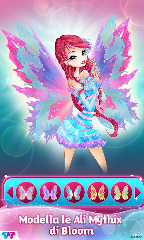 Android application Winx Club Mythix Fashion Wings screenshort
