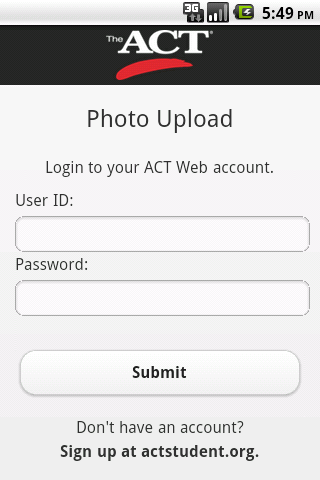 Android application ACTPhoto screenshort