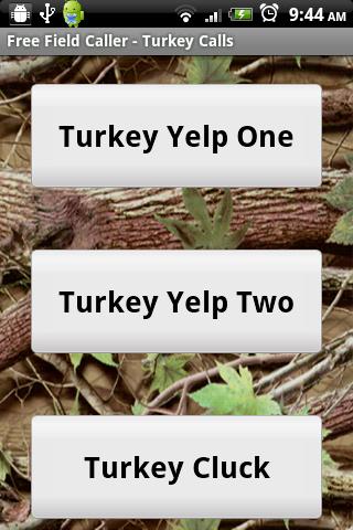 Free Field Caller-Turkey Calls