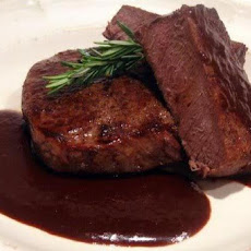 Pepper-Crusted Beef Tenderloin with Chocolate-Port Sauce