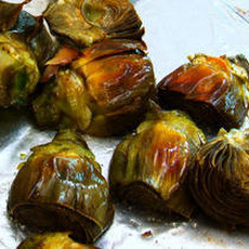 Roasted Baby Artichokes with Meyer Lemon–Saffron Aioli Recipe