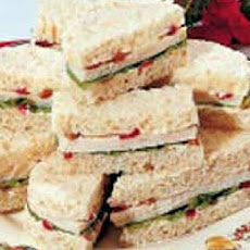 Chicken Salad Tea Sandwiches with Smoked Almonds