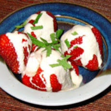 Fresh Strawberries With Brown Sugar Creme Fraiche Easy!!!