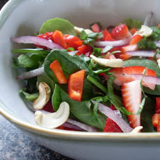 Strawberry Spinach Salad With Creamy Poppy Seed Dressing