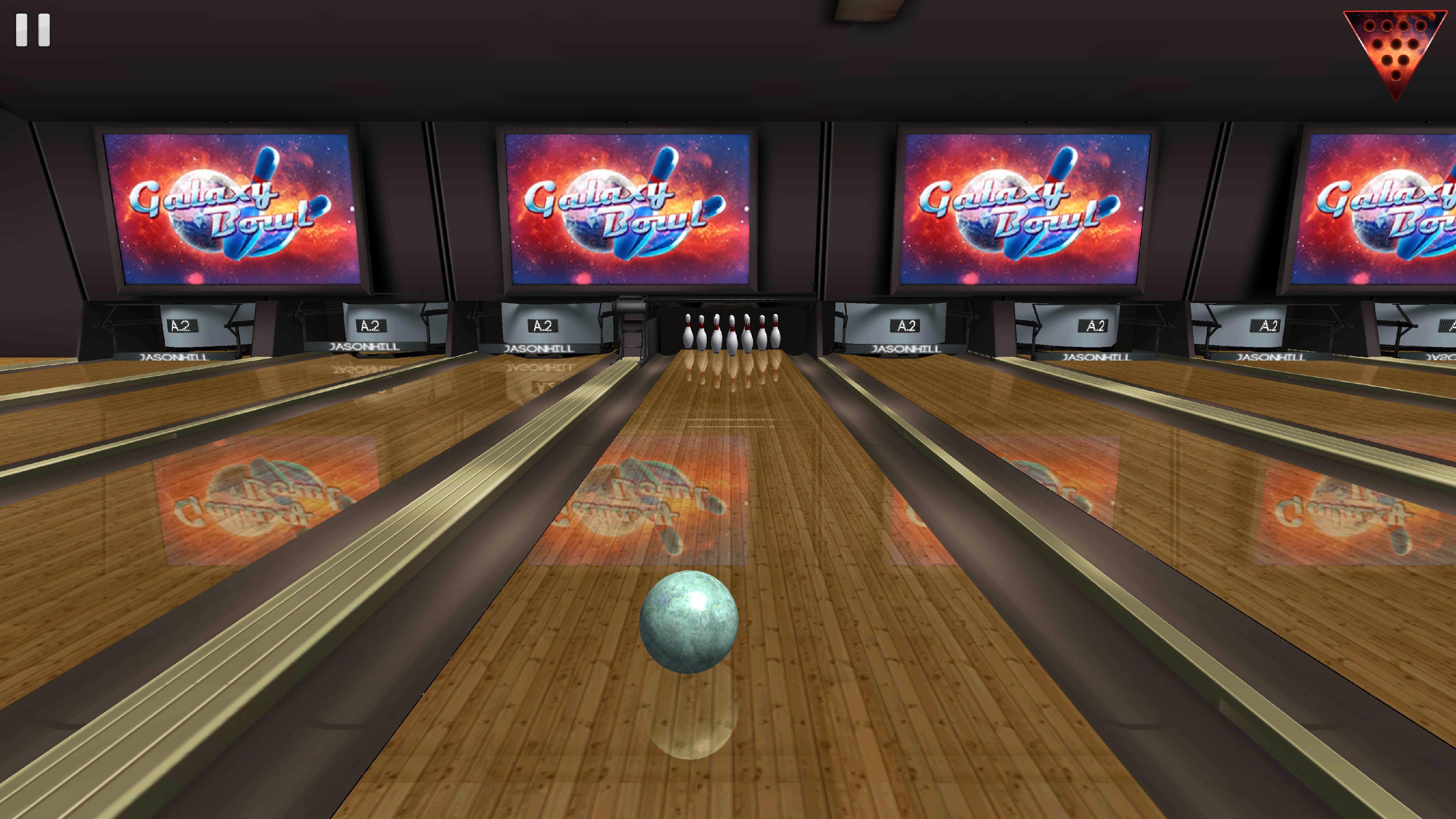 Android application Galaxy Bowling ™ 3D screenshort