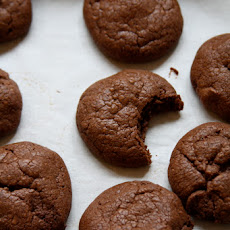 Deep Chocolate Cookies with Milk Chocolate Chips