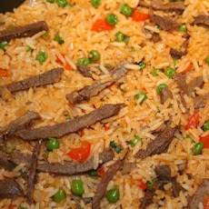 Hungarian Rice With Meat (Husos Rizs)