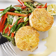 Sauteed Sesame Spinach with Asparagus