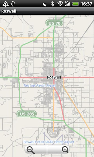 Roswell NM Street Map
