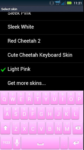 Light Pink Keyboard Skin