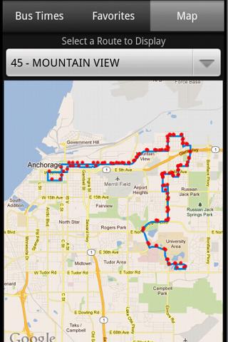 Anchorage Bus Times