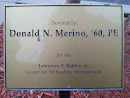 Donald N. Merino Plaque