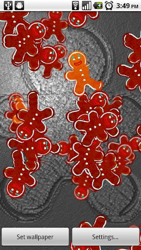 Gingerbread Man Live Wallpaper