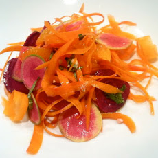 Rainbow Carrot Salad with Oranges and Basil