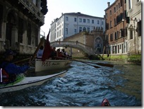 Vogalonga on the way to starting point