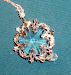 Dijes De Plata Con Cristal Swarosky Copo De Nieve
