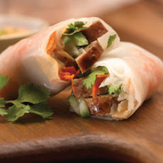 Vietnamese-Style Spicy Jalapeno Chicken Sausage Spring Roll