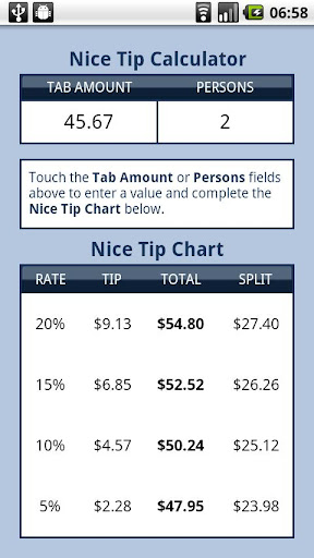 Nice Tip - Tip Calculator