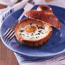 Baked Eggs in Brioches