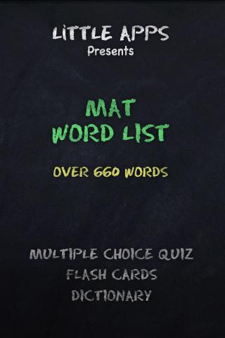 660+ MAT WORD LIST-Study Now.